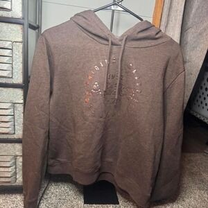 Y2K Aeropostale brown hoodie with white lettering